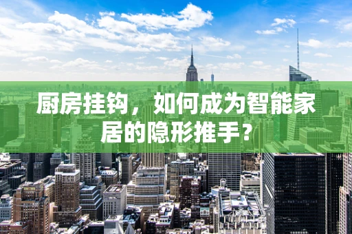 厨房挂钩，如何成为智能家居的隐形推手？