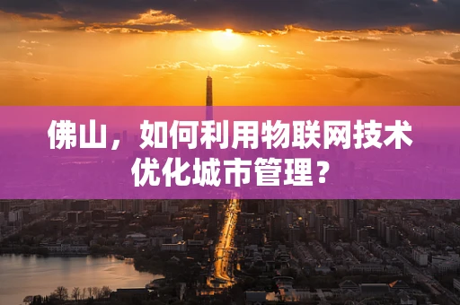 佛山，如何利用物联网技术优化城市管理？