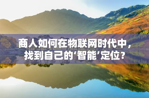 商人如何在物联网时代中，找到自己的‘智能’定位？
