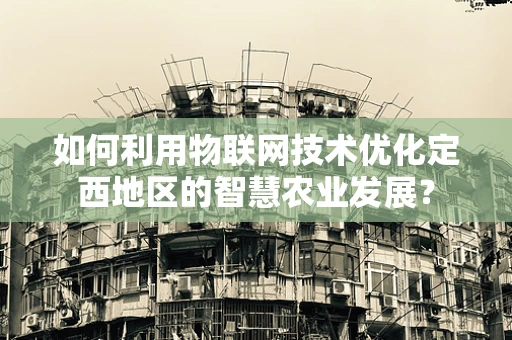 如何利用物联网技术优化定西地区的智慧农业发展？