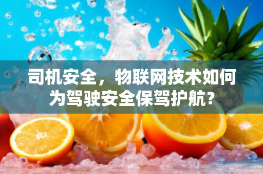 司机安全，物联网技术如何为驾驶安全保驾护航？