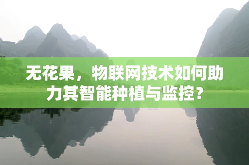 无花果，物联网技术如何助力其智能种植与监控？