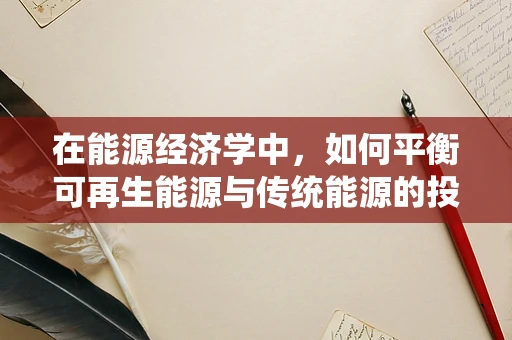在能源经济学中，如何平衡可再生能源与传统能源的投入以实现可持续发展？