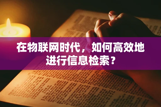 在物联网时代，如何高效地进行信息检索？