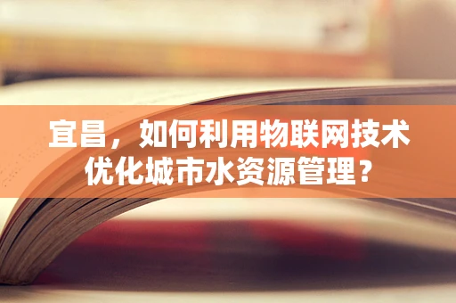 宜昌，如何利用物联网技术优化城市水资源管理？