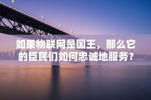 如果物联网是国王，那么它的臣民们如何忠诚地服务？