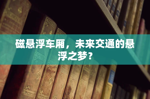 磁悬浮车厢，未来交通的悬浮之梦？