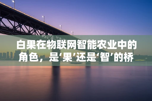白果在物联网智能农业中的角色，是‘果’还是‘智’的桥梁？