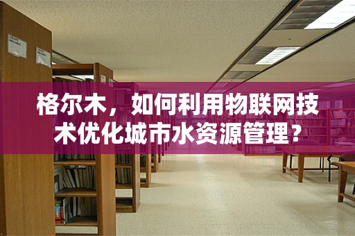 格尔木，如何利用物联网技术优化城市水资源管理？