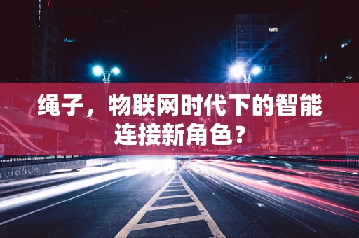 绳子，物联网时代下的智能连接新角色？