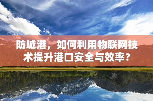 防城港，如何利用物联网技术提升港口安全与效率？