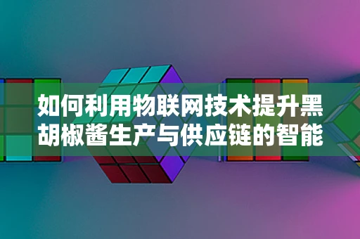 如何利用物联网技术提升黑胡椒酱生产与供应链的智能化水平？