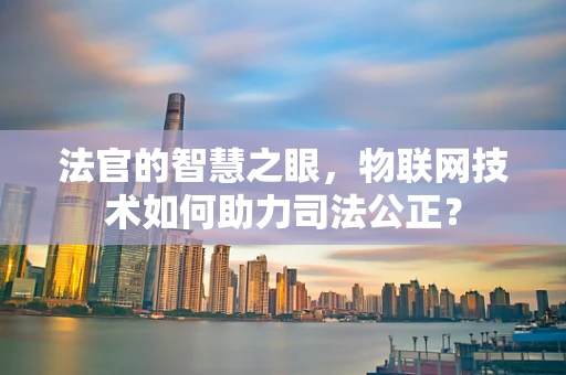 法官的智慧之眼，物联网技术如何助力司法公正？