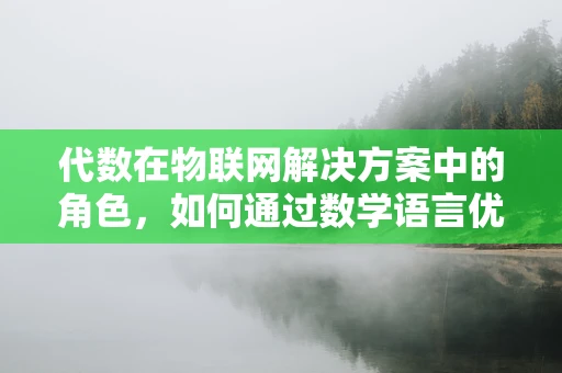 代数在物联网解决方案中的角色，如何通过数学语言优化连接？