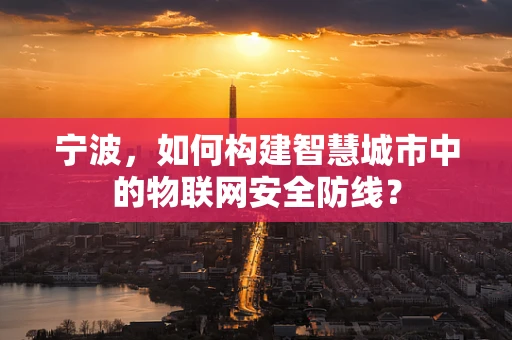宁波，如何构建智慧城市中的物联网安全防线？