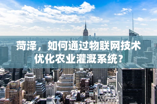 菏泽，如何通过物联网技术优化农业灌溉系统？
