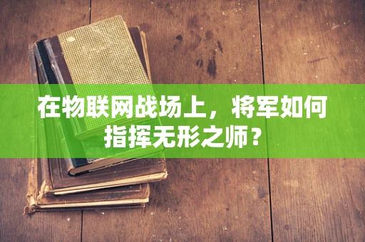 在物联网战场上，将军如何指挥无形之师？