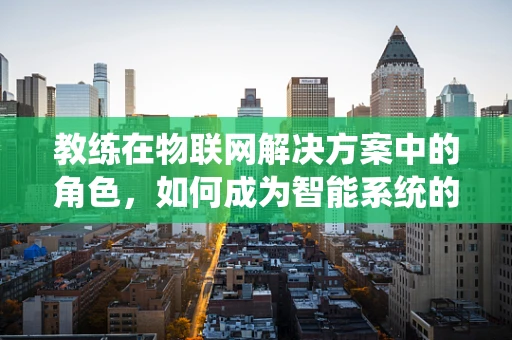 教练在物联网解决方案中的角色，如何成为智能系统的导航员？