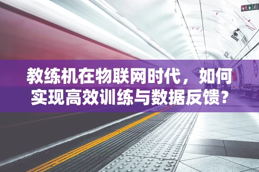 教练机在物联网时代，如何实现高效训练与数据反馈？
