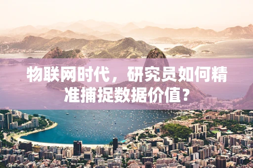 物联网时代，研究员如何精准捕捉数据价值？