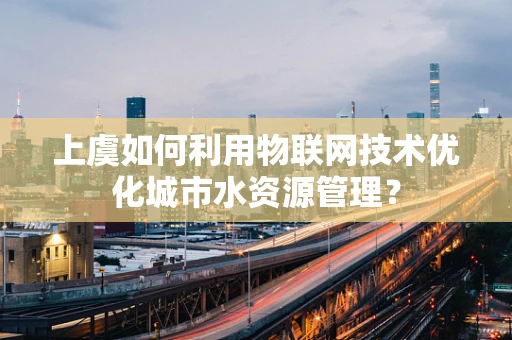上虞如何利用物联网技术优化城市水资源管理？
