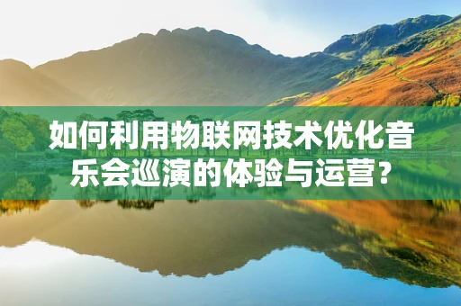 如何利用物联网技术优化音乐会巡演的体验与运营？