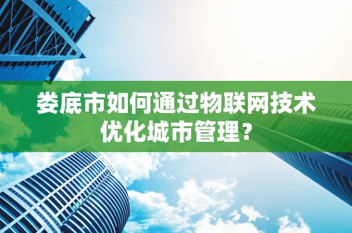 娄底市如何通过物联网技术优化城市管理？