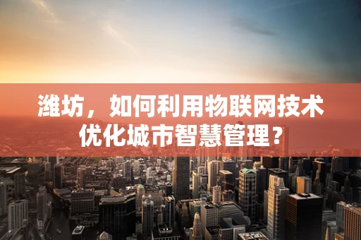 潍坊，如何利用物联网技术优化城市智慧管理？