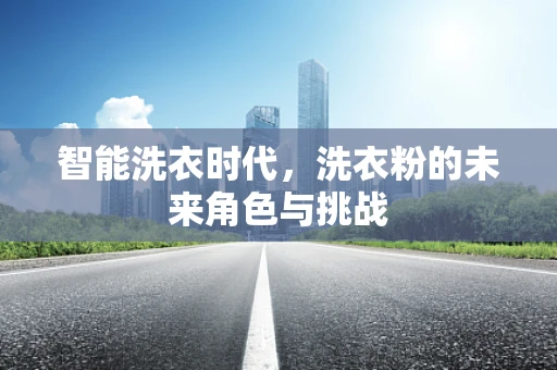 智能洗衣时代，洗衣粉的未来角色与挑战