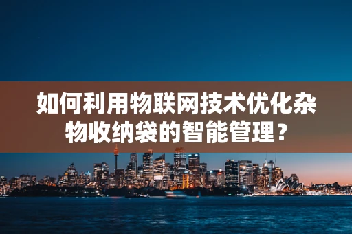 如何利用物联网技术优化杂物收纳袋的智能管理？