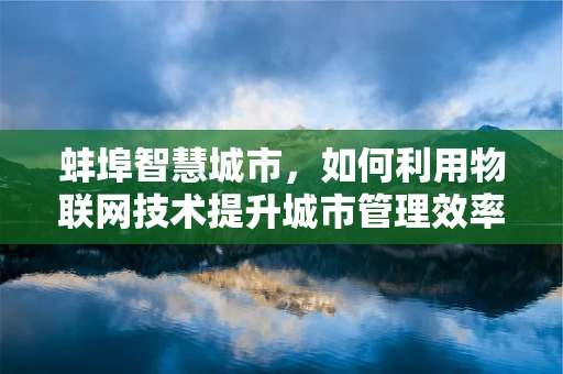 蚌埠智慧城市，如何利用物联网技术提升城市管理效率？