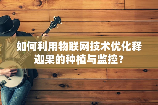 如何利用物联网技术优化释迦果的种植与监控？