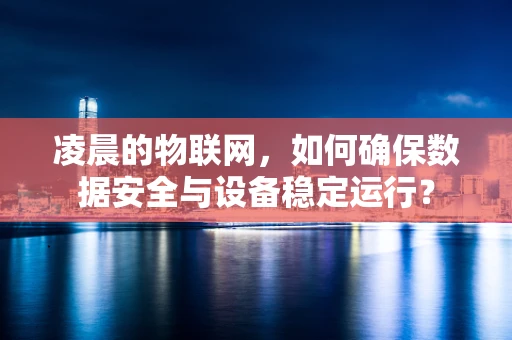 凌晨的物联网，如何确保数据安全与设备稳定运行？