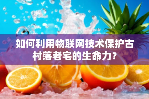 如何利用物联网技术保护古村落老宅的生命力？