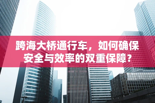 跨海大桥通行车，如何确保安全与效率的双重保障？