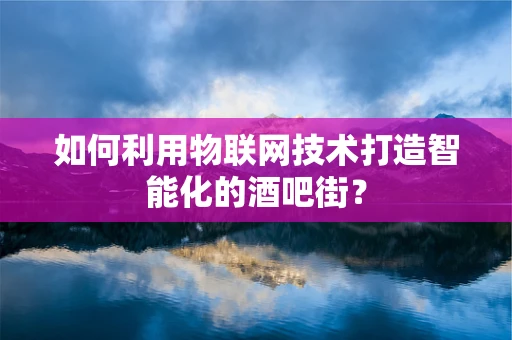 如何利用物联网技术打造智能化的酒吧街？