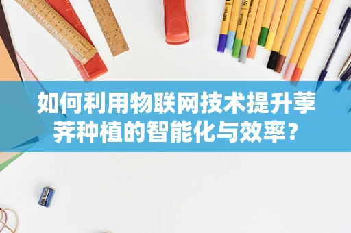 如何利用物联网技术提升荸荠种植的智能化与效率？