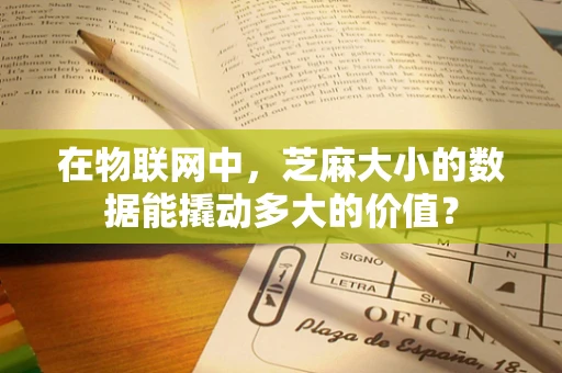 在物联网中，芝麻大小的数据能撬动多大的价值？