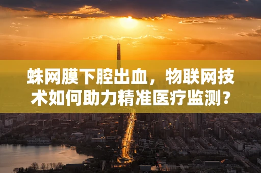 蛛网膜下腔出血，物联网技术如何助力精准医疗监测？