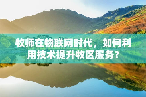 牧师在物联网时代，如何利用技术提升牧区服务？