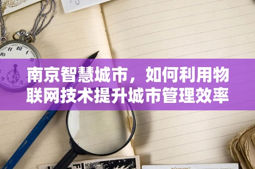 南京智慧城市，如何利用物联网技术提升城市管理效率？
