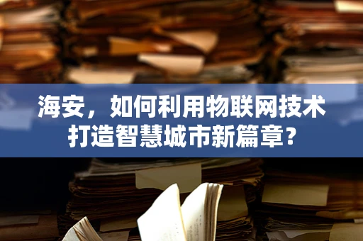 海安，如何利用物联网技术打造智慧城市新篇章？