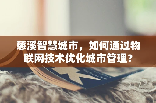 慈溪智慧城市，如何通过物联网技术优化城市管理？