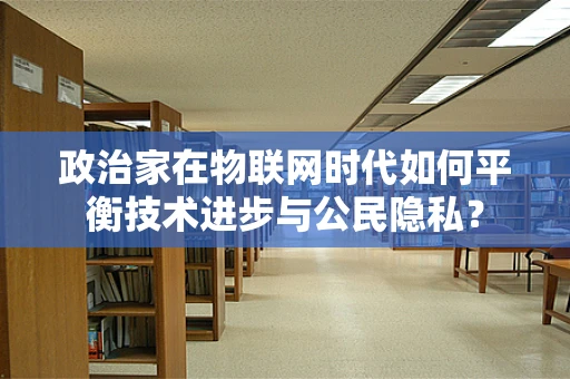 政治家在物联网时代如何平衡技术进步与公民隐私？