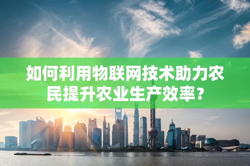 如何利用物联网技术助力农民提升农业生产效率？