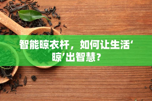 智能晾衣杆，如何让生活‘晾’出智慧？