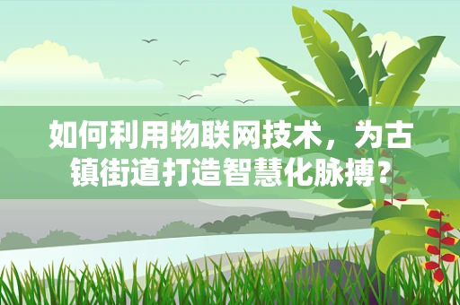 如何利用物联网技术，为古镇街道打造智慧化脉搏？