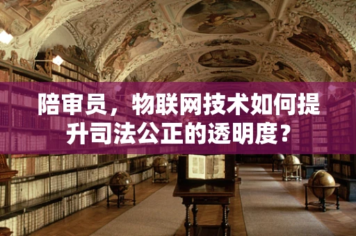 陪审员，物联网技术如何提升司法公正的透明度？