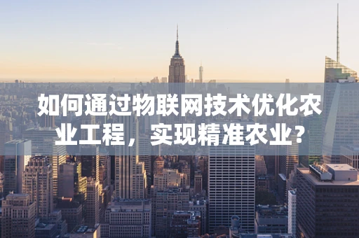 如何通过物联网技术优化农业工程，实现精准农业？