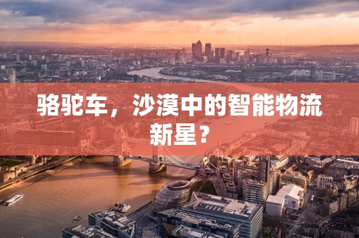骆驼车，沙漠中的智能物流新星？
